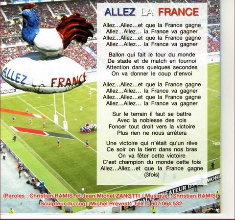 Jean Michel ZANOTTI - ambiance Rugby ALLEZ LA FRANCE